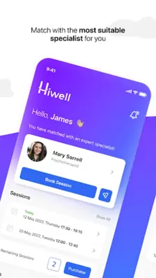Hiwell Therapy & Mental Health android App screenshot 3